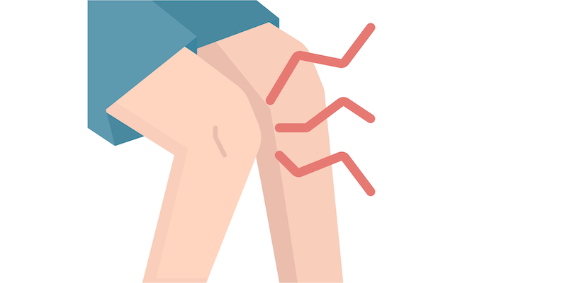 arthritic knees cartoon image