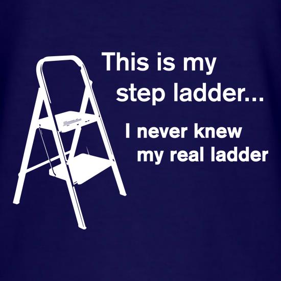 funny t shirt this is my stepladder