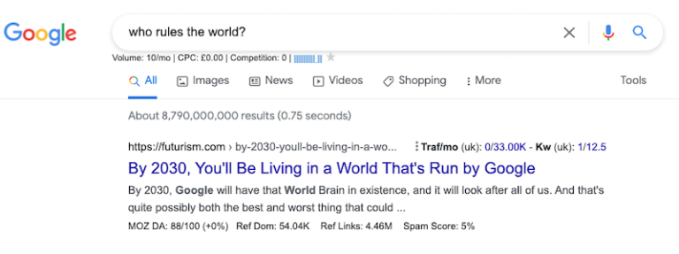 a world run by google