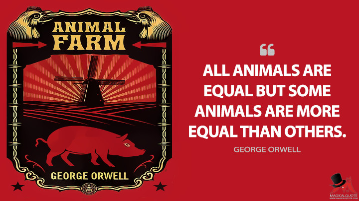 all animals are equal slogan george orwell