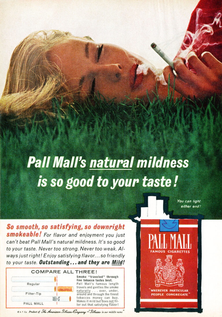 Pall Mall cigarettes ad
