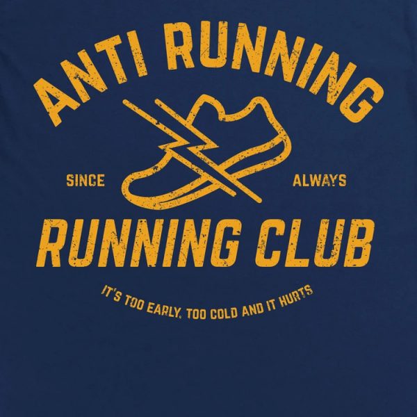 funny slogan t-shirt anti-running running club