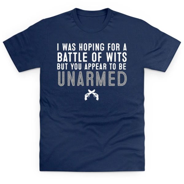 funny slogan t-shirt battle of wits