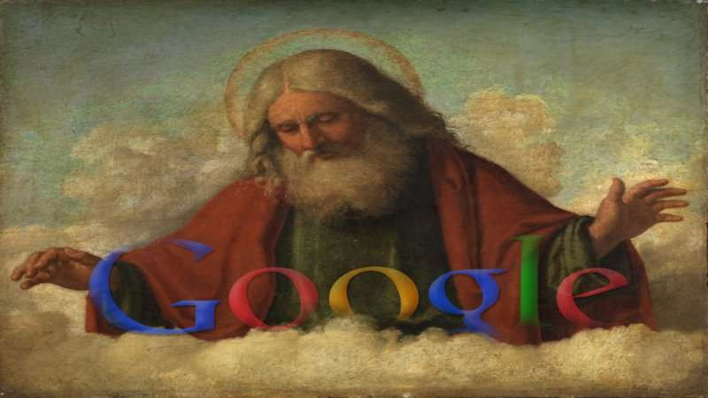 Google God in a cloud