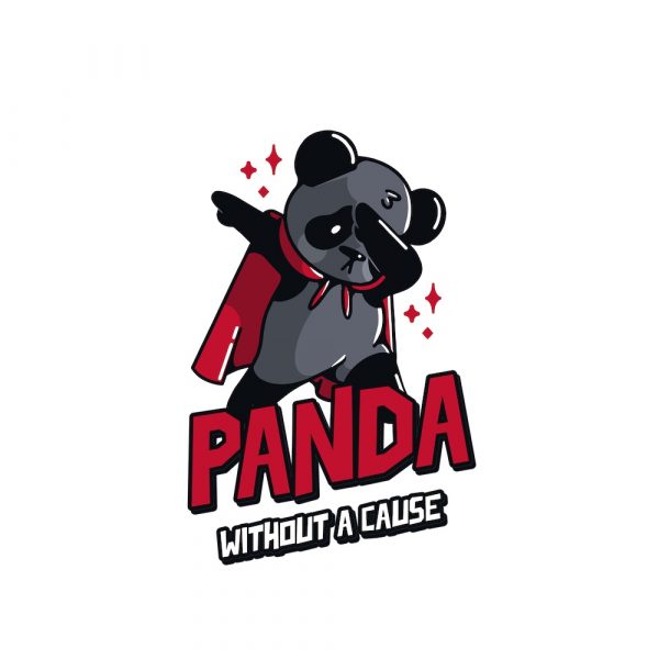 Panda Without A Cause T-Shirt Design