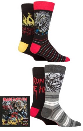 Exclusive Iron Maiden Gift Boxed Cotton Socks