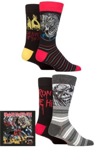 Exclusive Iron Maiden Gift Boxed Cotton Socks