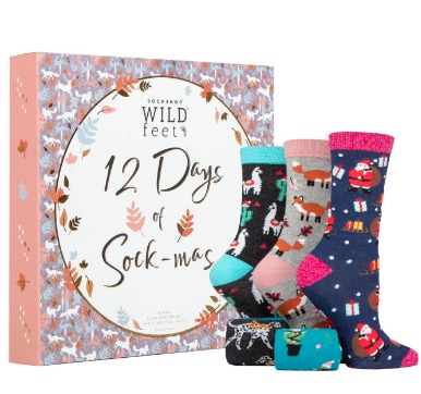 Ladies 12 Days of Sock-Mas Advent Calendar