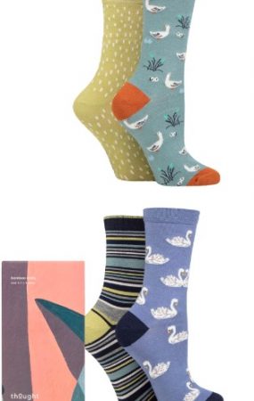 Ladies' Thought Daniela Bamboo Duck Gift Boxed Socks
