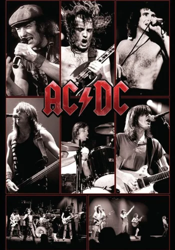 ACDC Live collage poster