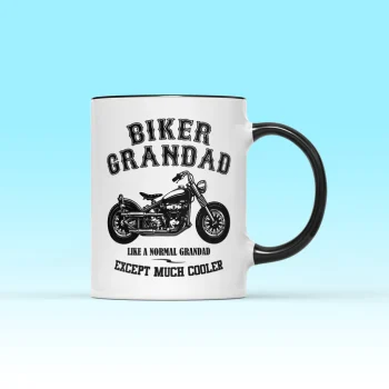 biker grandad mug