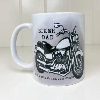 biker dad mug