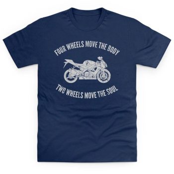four-wheels-move-the-body-t-shirt